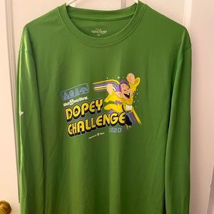 runDisney 2020 Dopey Challenge Marathon Race Shirt - Green Unisex Size Medium